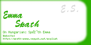 emma spath business card